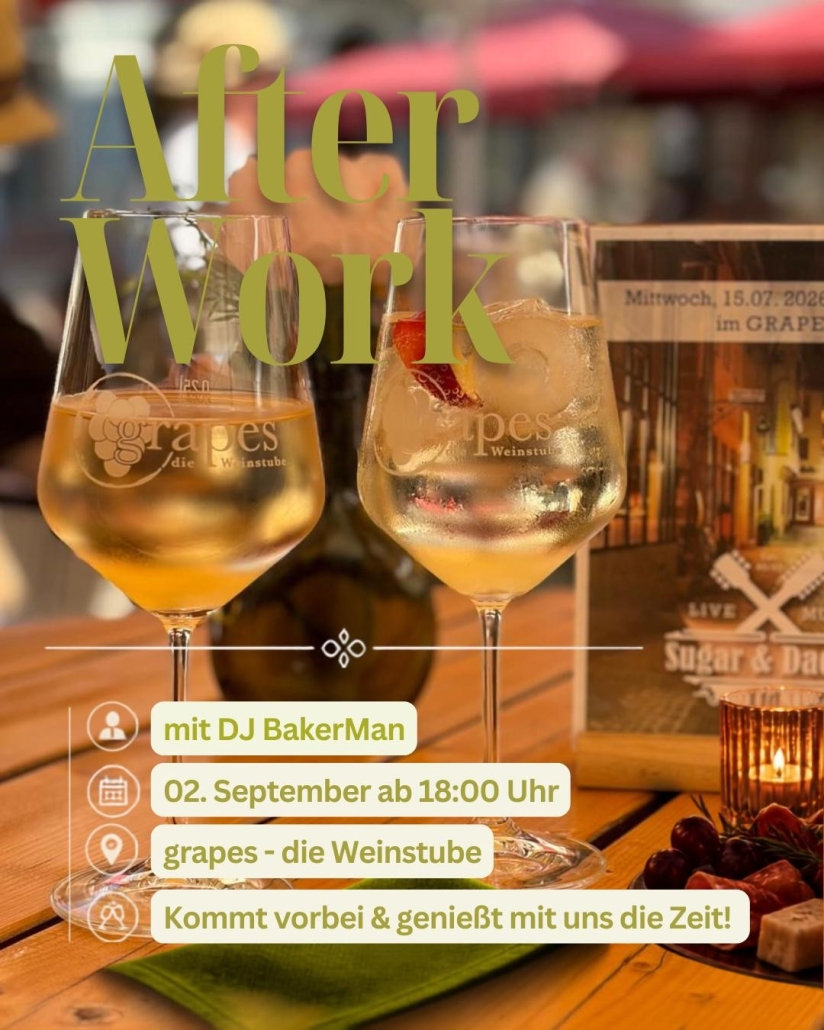 After Work Party Grapes Weinstube Wertheim